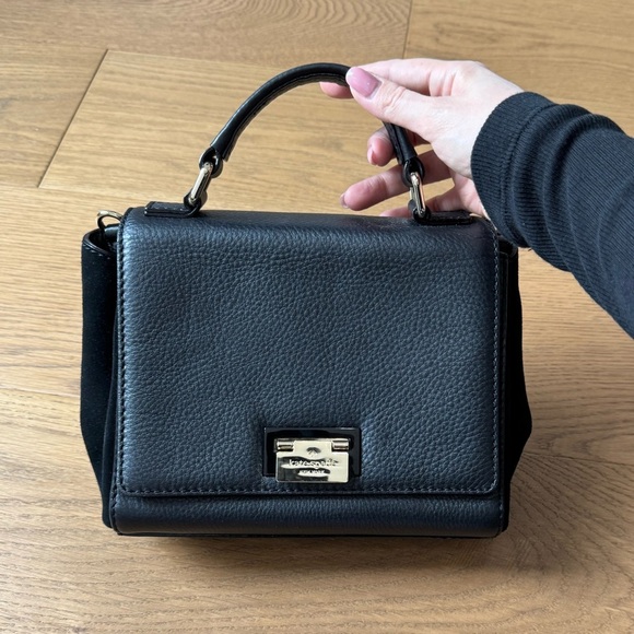 Kate Spade Black Leather & Suede Magnolia Park Suede Laurel Crossbody Bag - EUC - Picture 2 of 11